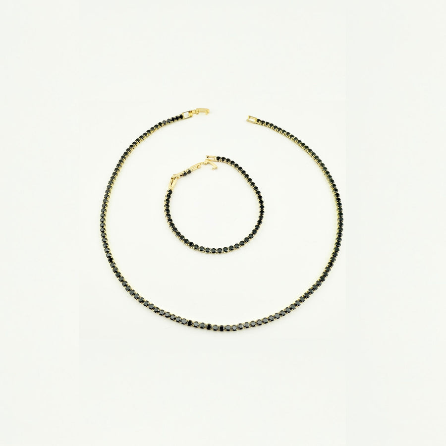 SET TENNIS GOLDEN NOIR 3 MM