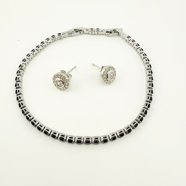 SET ORANIA SILVER NOIR