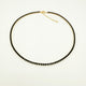 COLIER TENNIS GOLDEN NOIR 3 MM