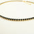 COLIER TENNIS GOLDEN NOIR 3 MM