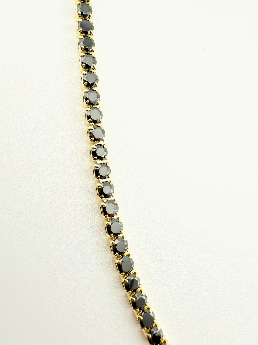COLIER TENNIS GOLDEN NOIR 3 MM
