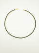 COLIER TENNIS GOLDEN NOIR 3 MM