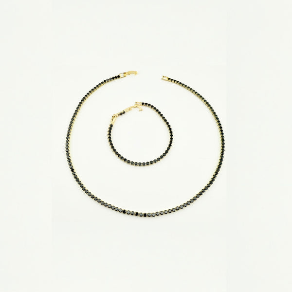 SET TENNIS GOLDEN NOIR 3 MM
