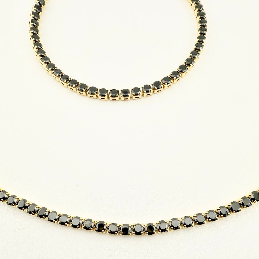 SET TENNIS GOLDEN NOIR 3 MM