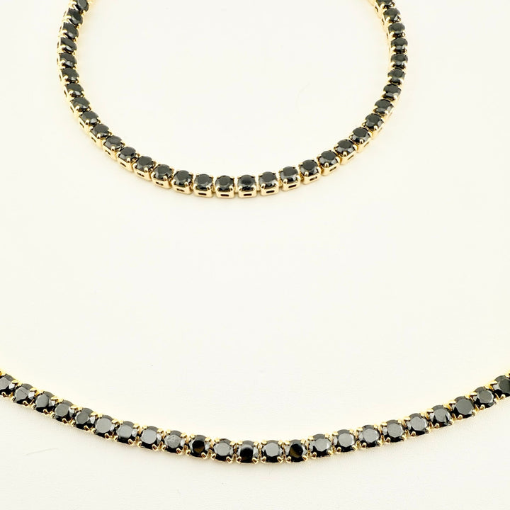 SET TENNIS GOLDEN NOIR 3 MM