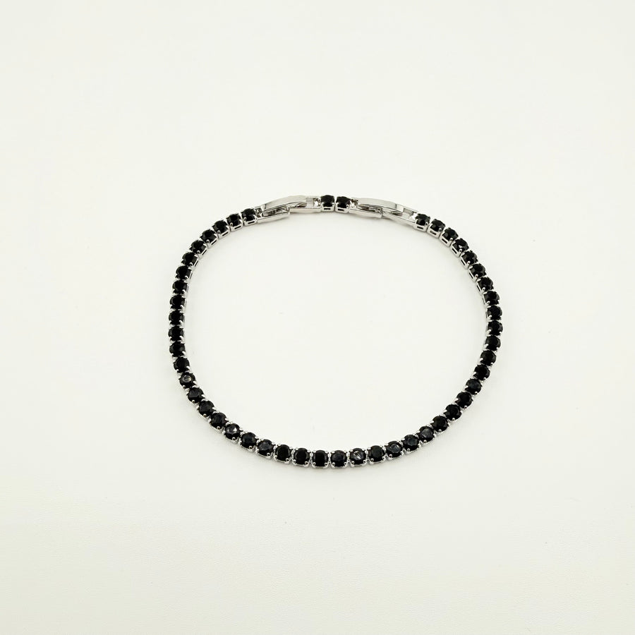 BRATARA TENNIS GOLDEN NOIR 3 MM
