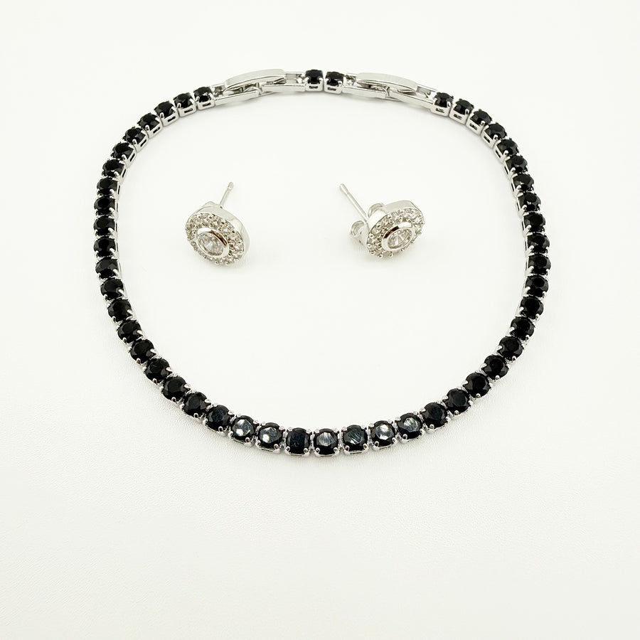 SET ORANIA SILVER NOIR
