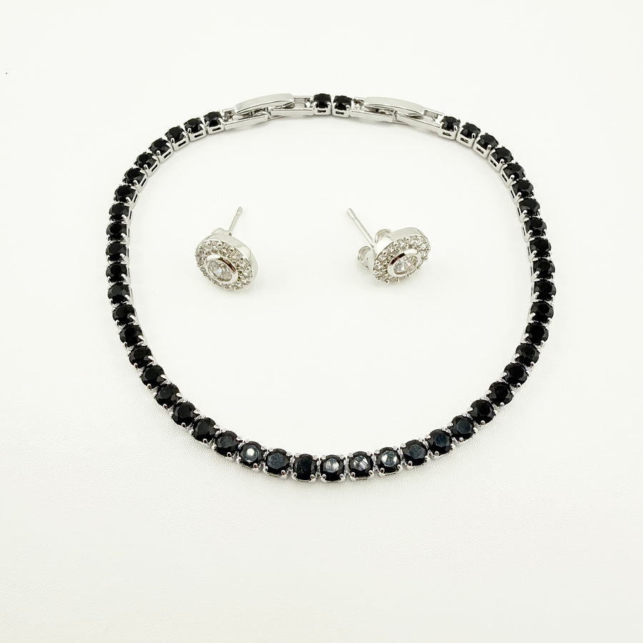 SET ORANIA SILVER NOIR