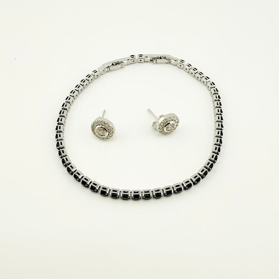 SET ORANIA SILVER NOIR