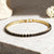 BRATARA TENNIS GOLDEN NOIR 3 MM